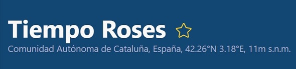 Tiempo en Roses